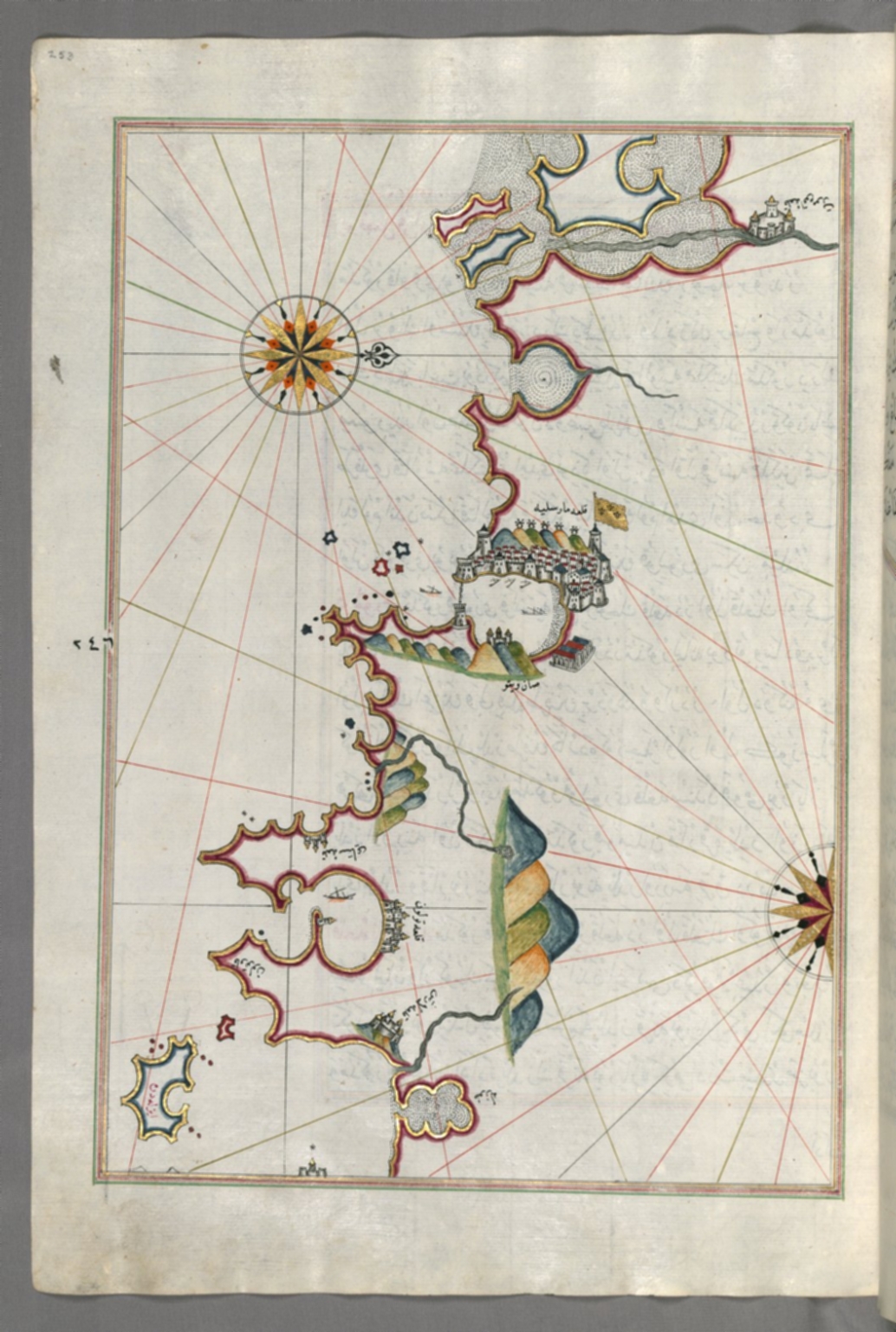 fol. 253a French coastline around Marseille