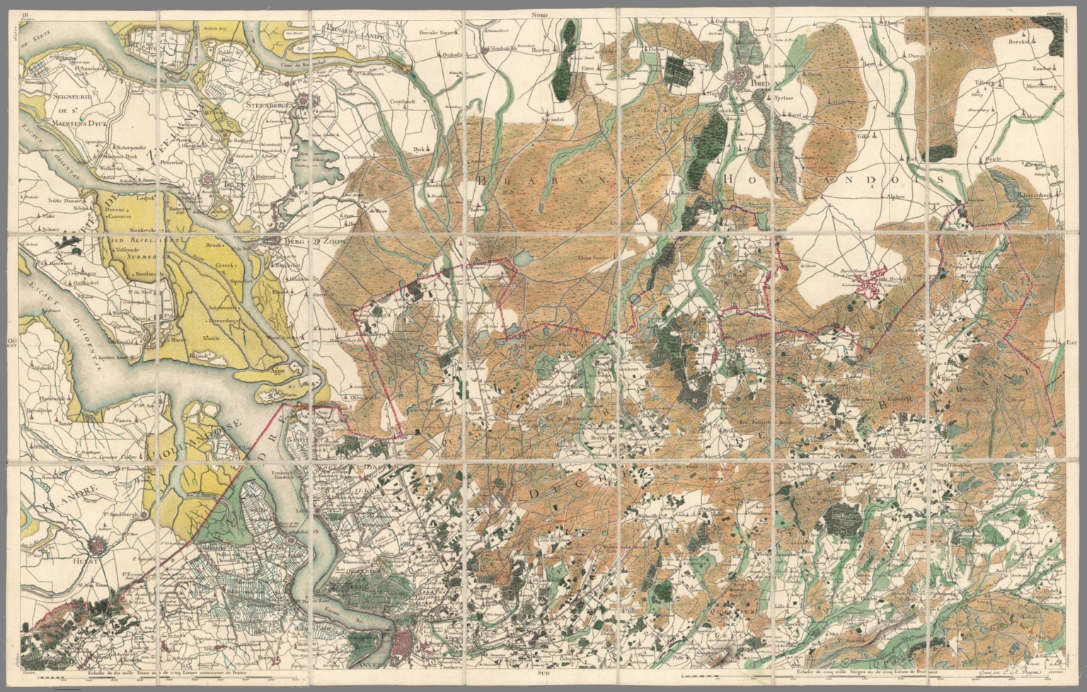 No. 3. Carte chorographique des Pays-bas autrichiens