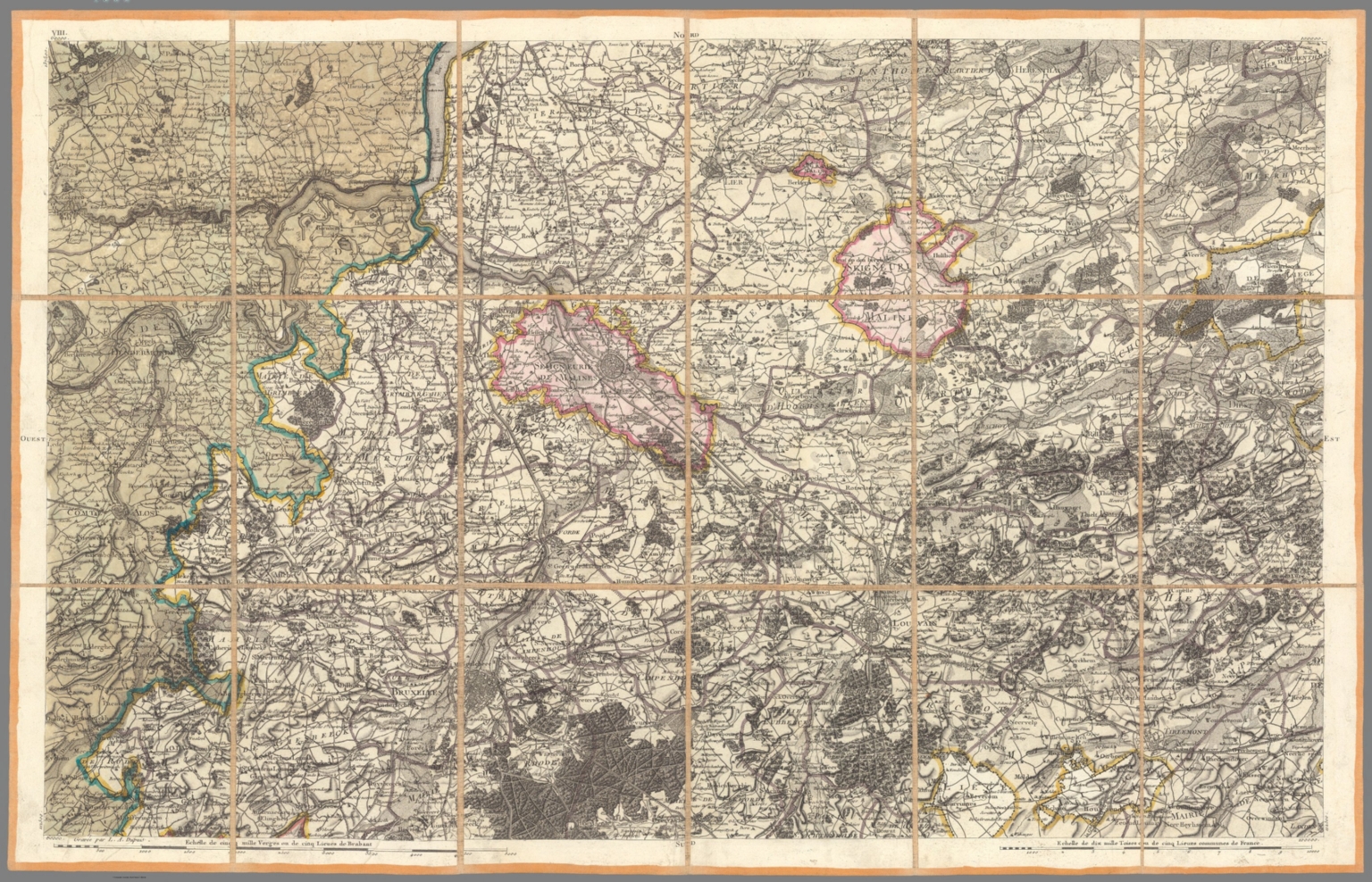 No. 8. Carte chorographique des Pays-bas autrichiens