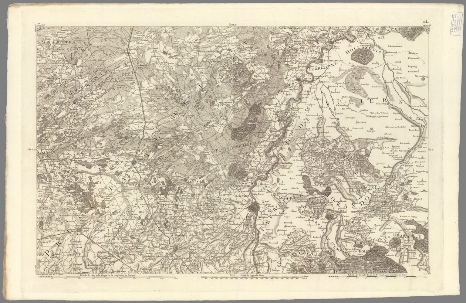 No. 9. Carte chorographique des Pays-bas autrichiens