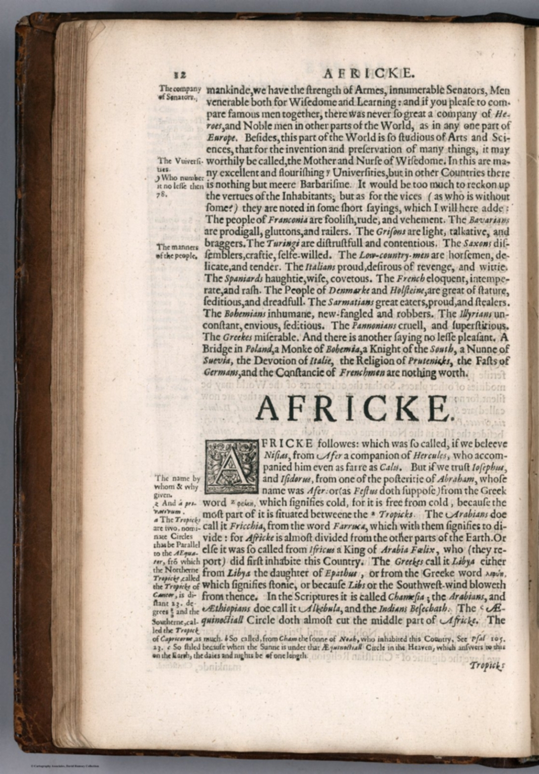 Text Page: (Continues) Europe. Afrike