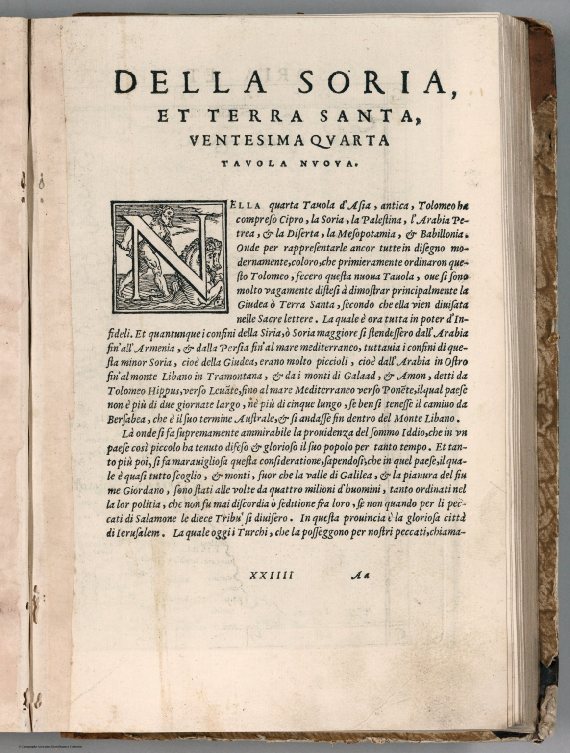Text Page: Della Soria, et Terra Santa
