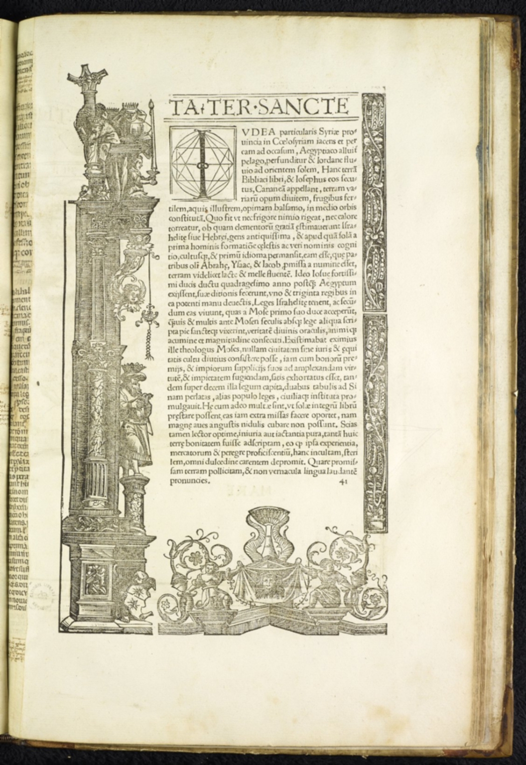 Text: Ta. Ter. Sancte.