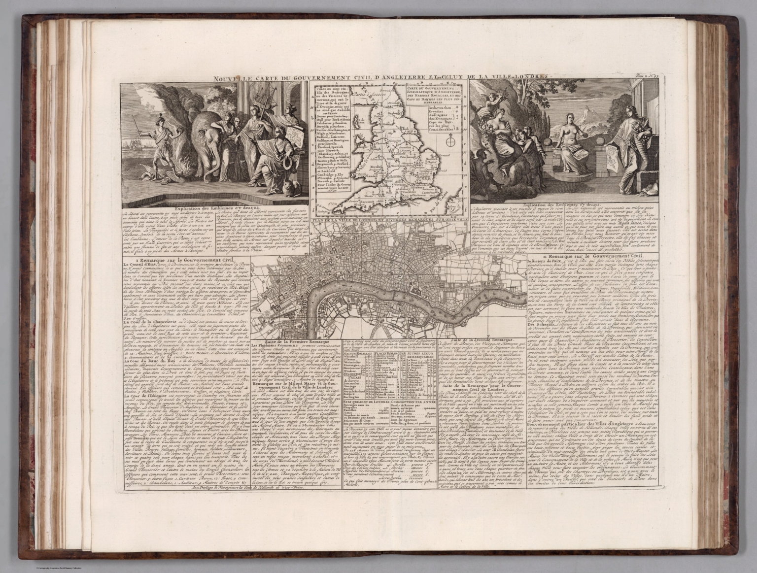 Tome III. No. 53. Nouvelle carte du gouvernement civil d'Angleterre