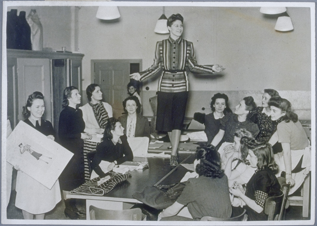 Fashion class of the textile and fashion school Berlin