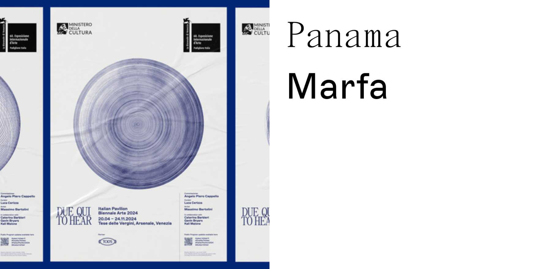 Venice Art Biennale Italian Pavilion visual identity and publications