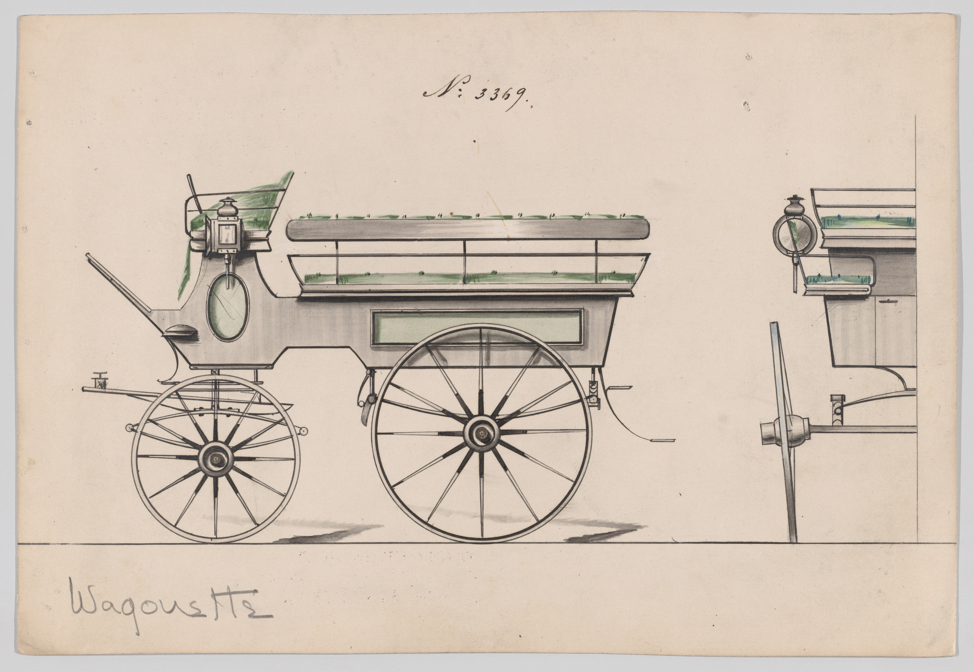 Design for Omnibus or Wagonette, no. 3369