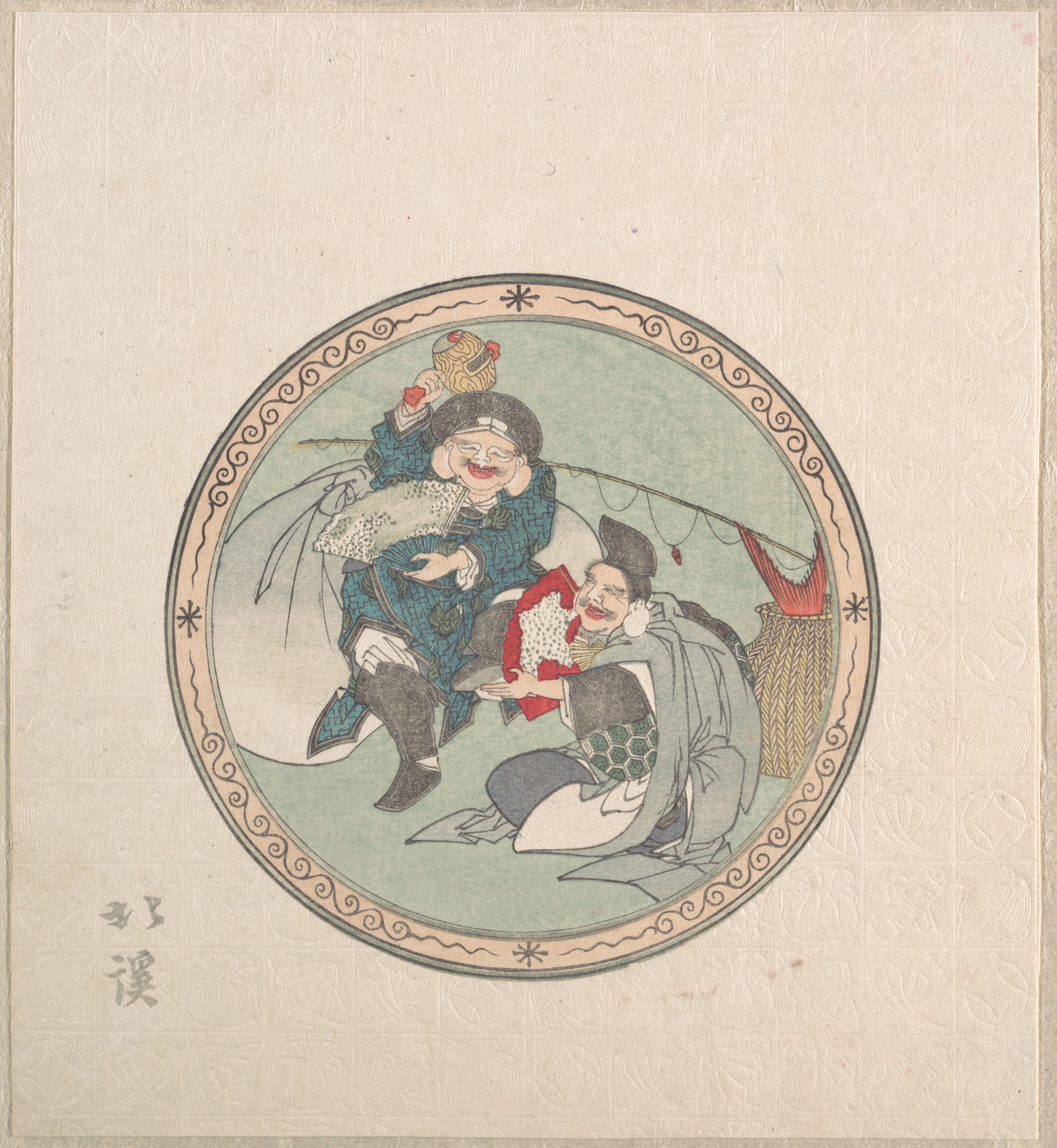 Ebisu and Daikoku; Two of the Seven Gods of Good Fortune