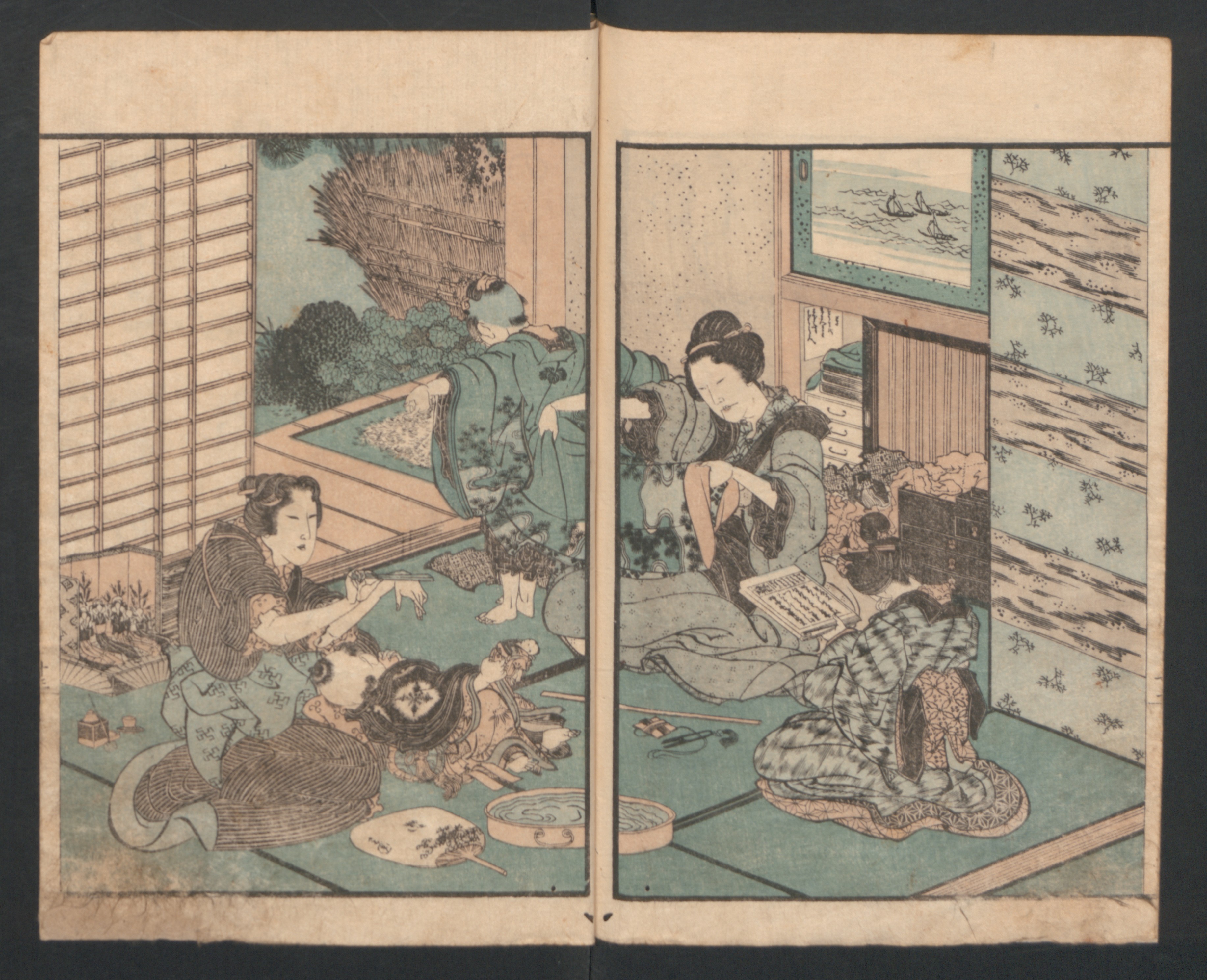 Precepts for Women (Ehon Onna imagawa) 絵本女今川