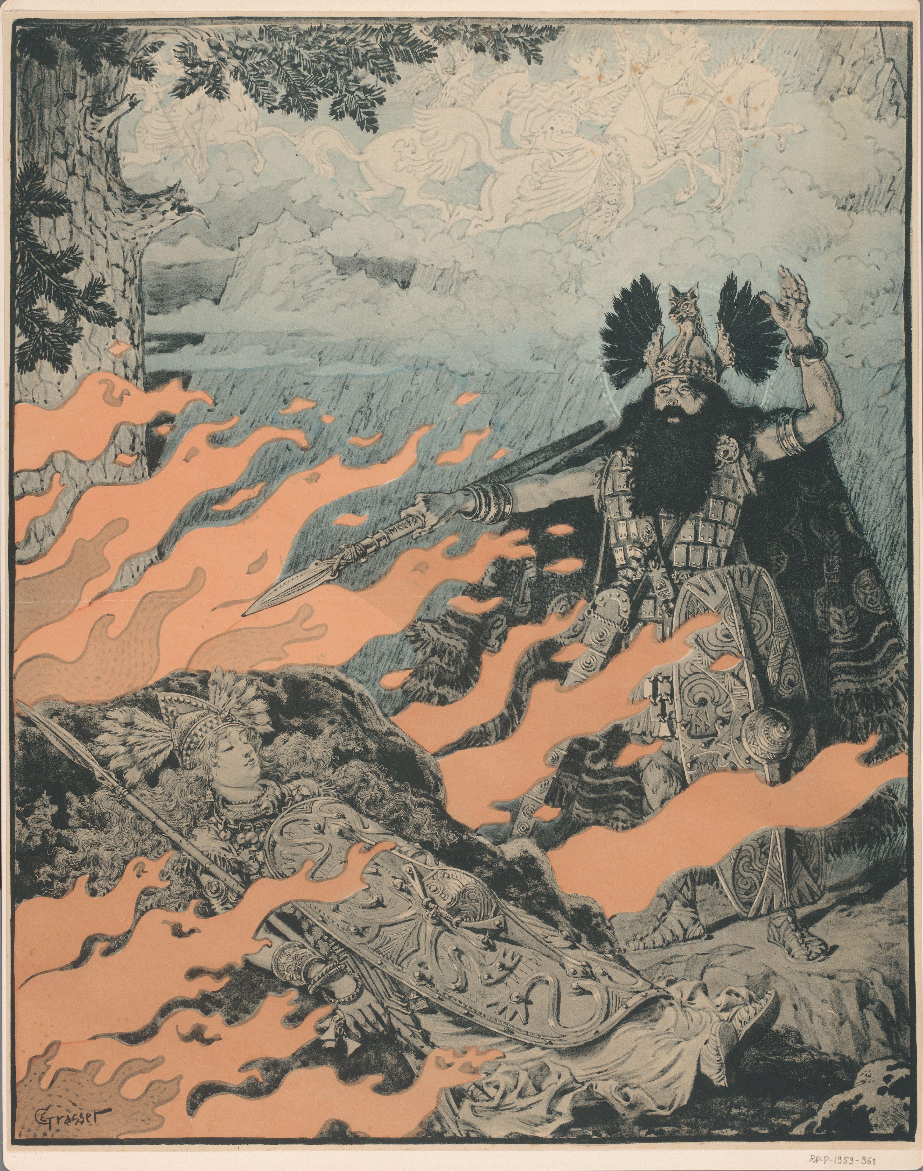 Affiche voor Die Walküre van Richard Wagner