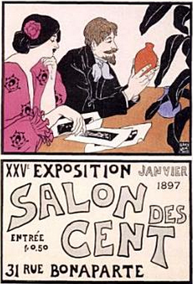 1897 Salon des Cent poster by Andrew Kay Womrath