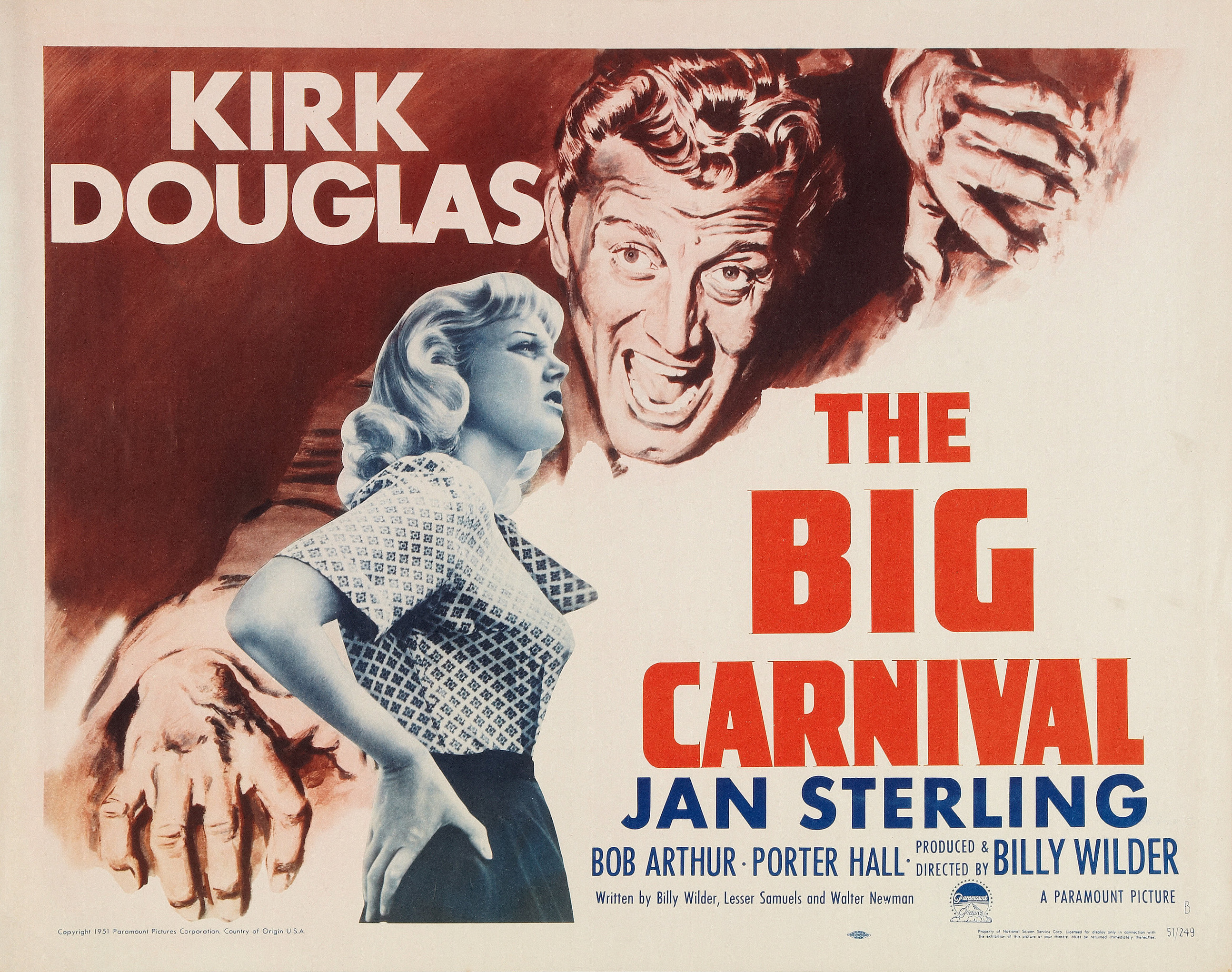 Ace in the Hole (Style B half-sheet poster - "The Big Carnival")