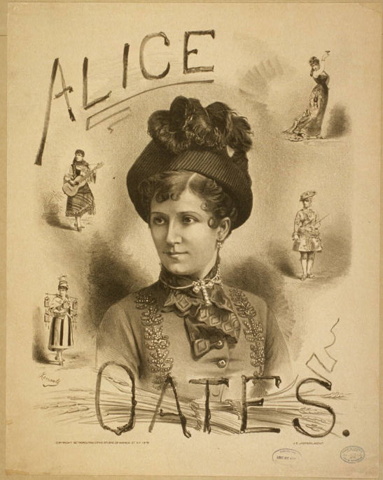 Alice Oates poster 1879