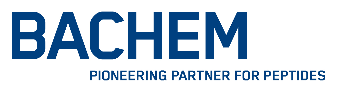 Bachem logo slogan rgb blue