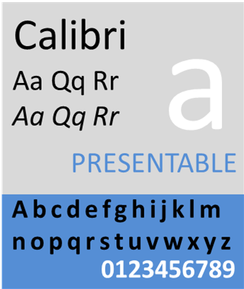 Calibri sample01