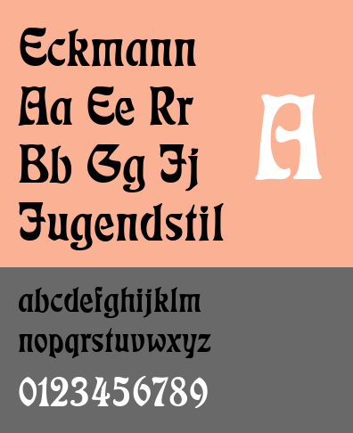 Eckmann Typeface