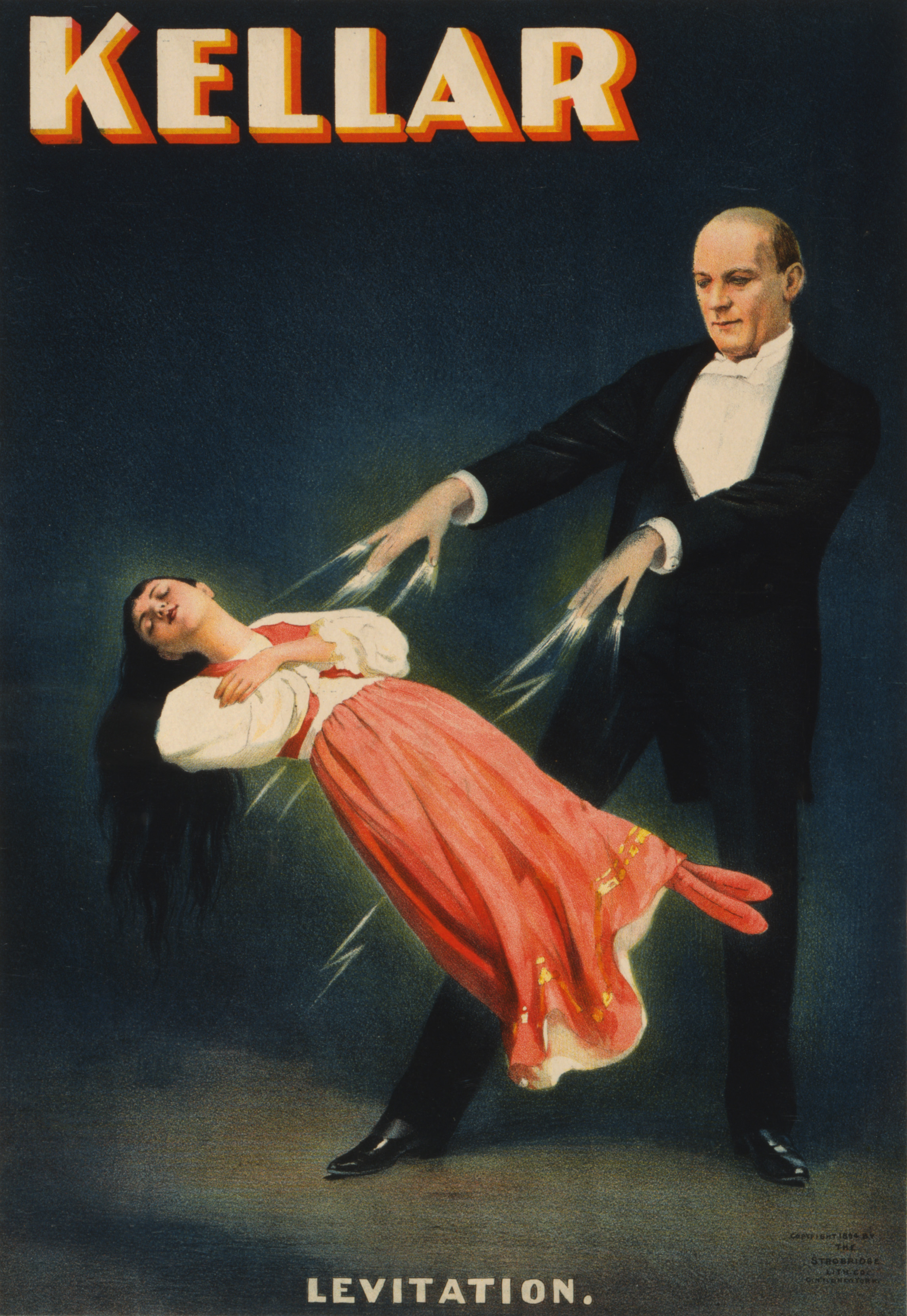 Flickr - …trialsanderrors - Kellar, Levitation, magician poster, ca. 1894