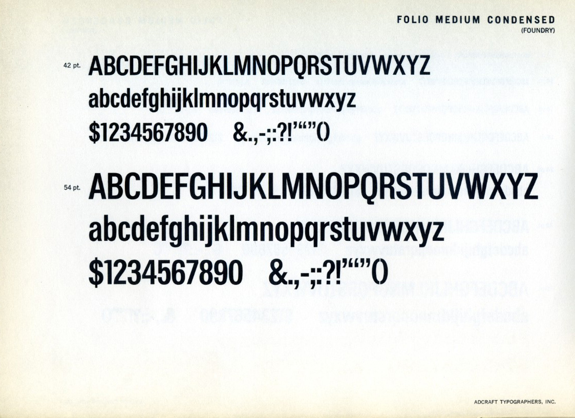 Folio Medium Condensed Type Specimen (9036046248)