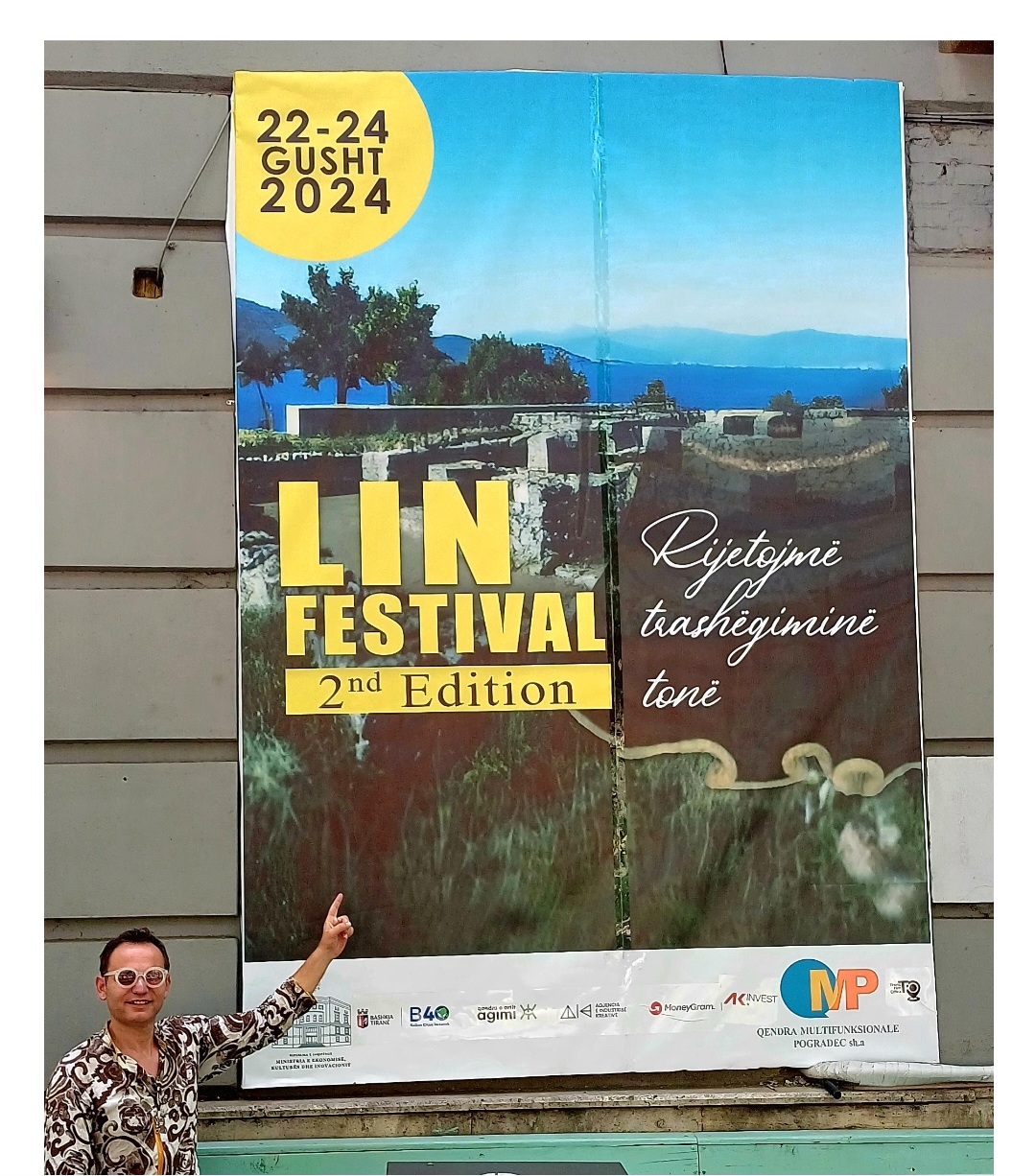 Foto poster e Lin Festival dhe artisti Altin Tila