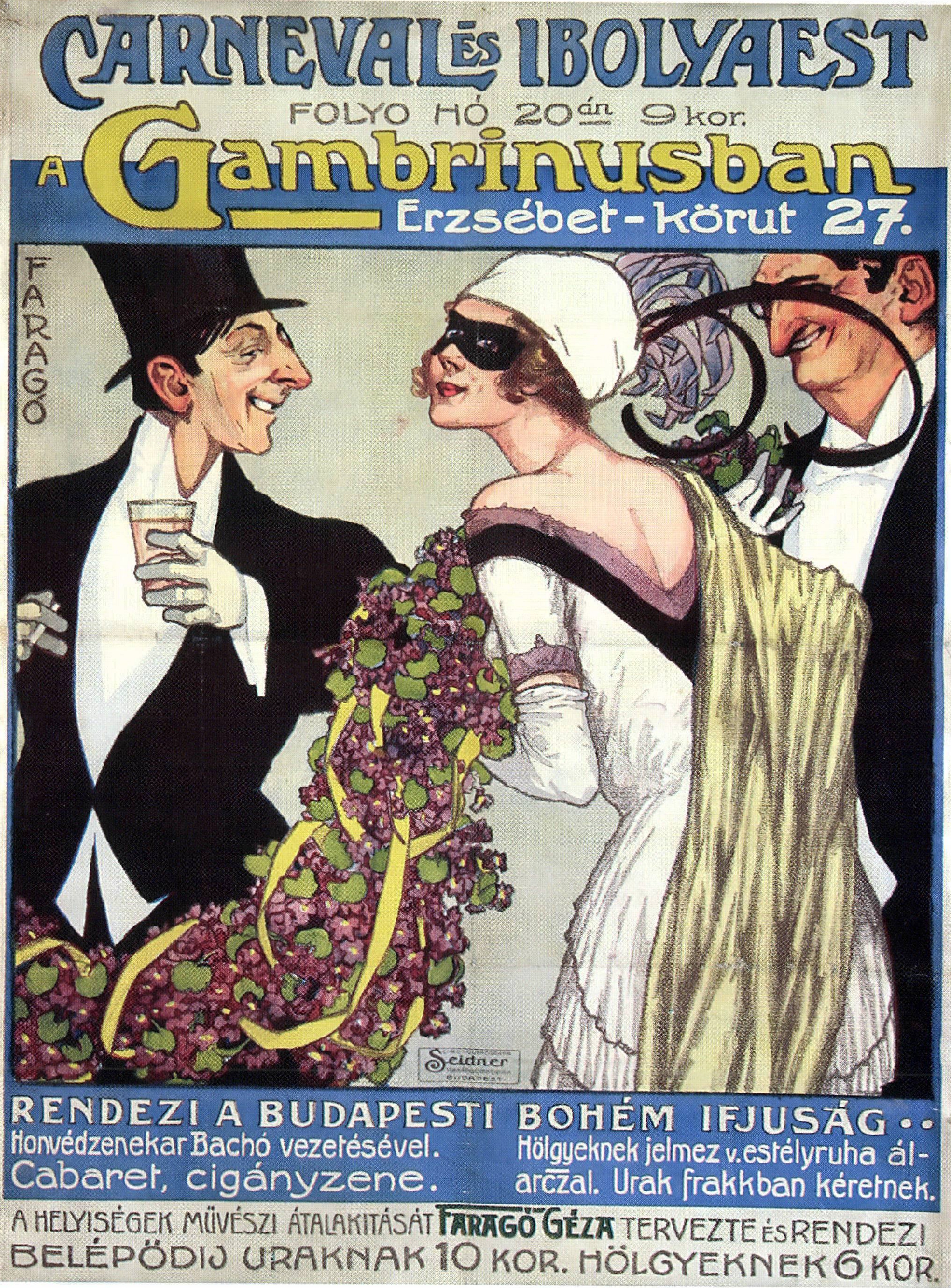 Géza Faragó poster c. 1910