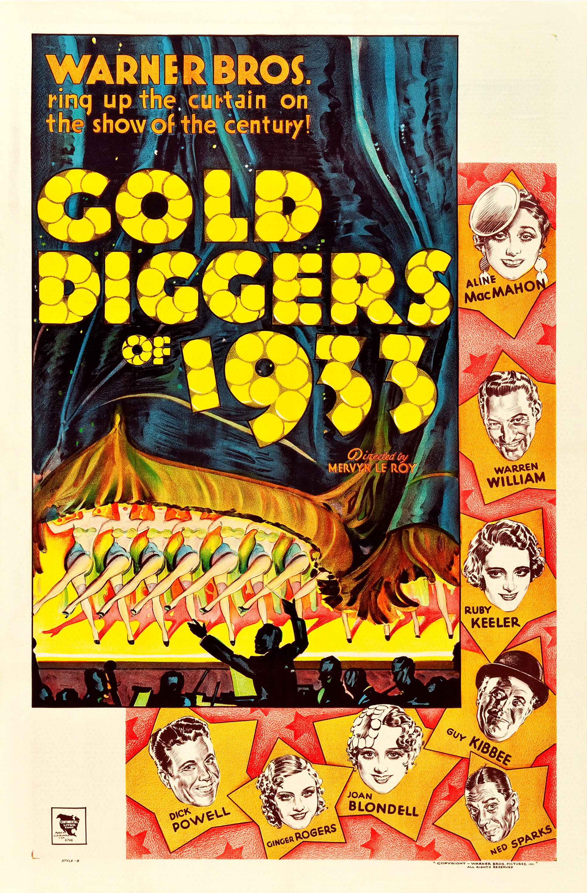 Gold Diggers of 1933 (one-sheet poster, Style B)