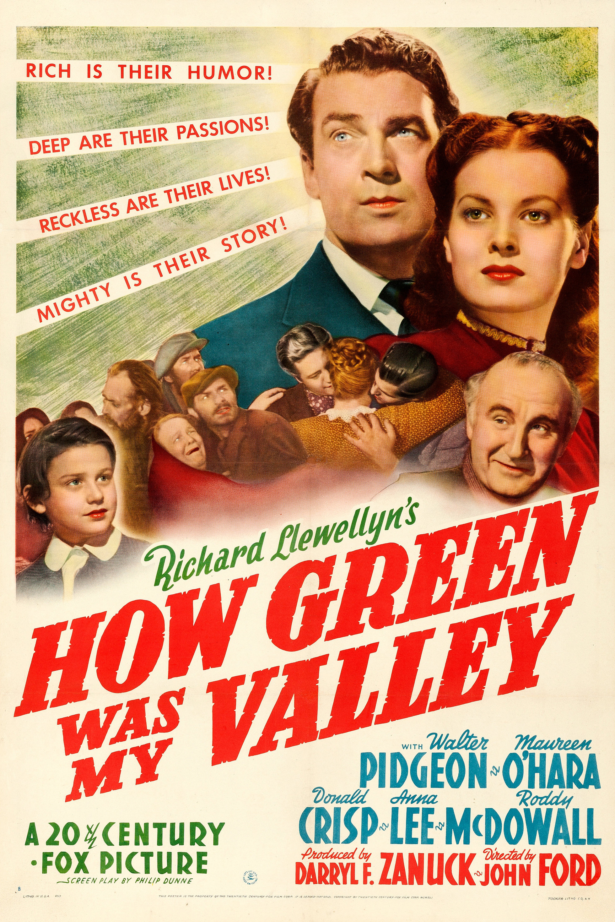 How Green Was My Valley (1941 poster - Style B)