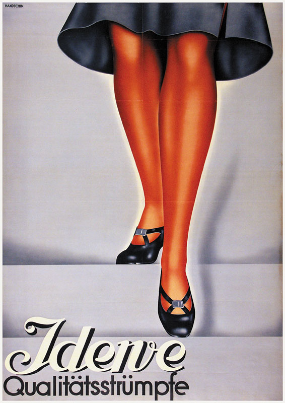 Johannes Handschin - Poster Jdewe Qualitätsstrümpfe 1938