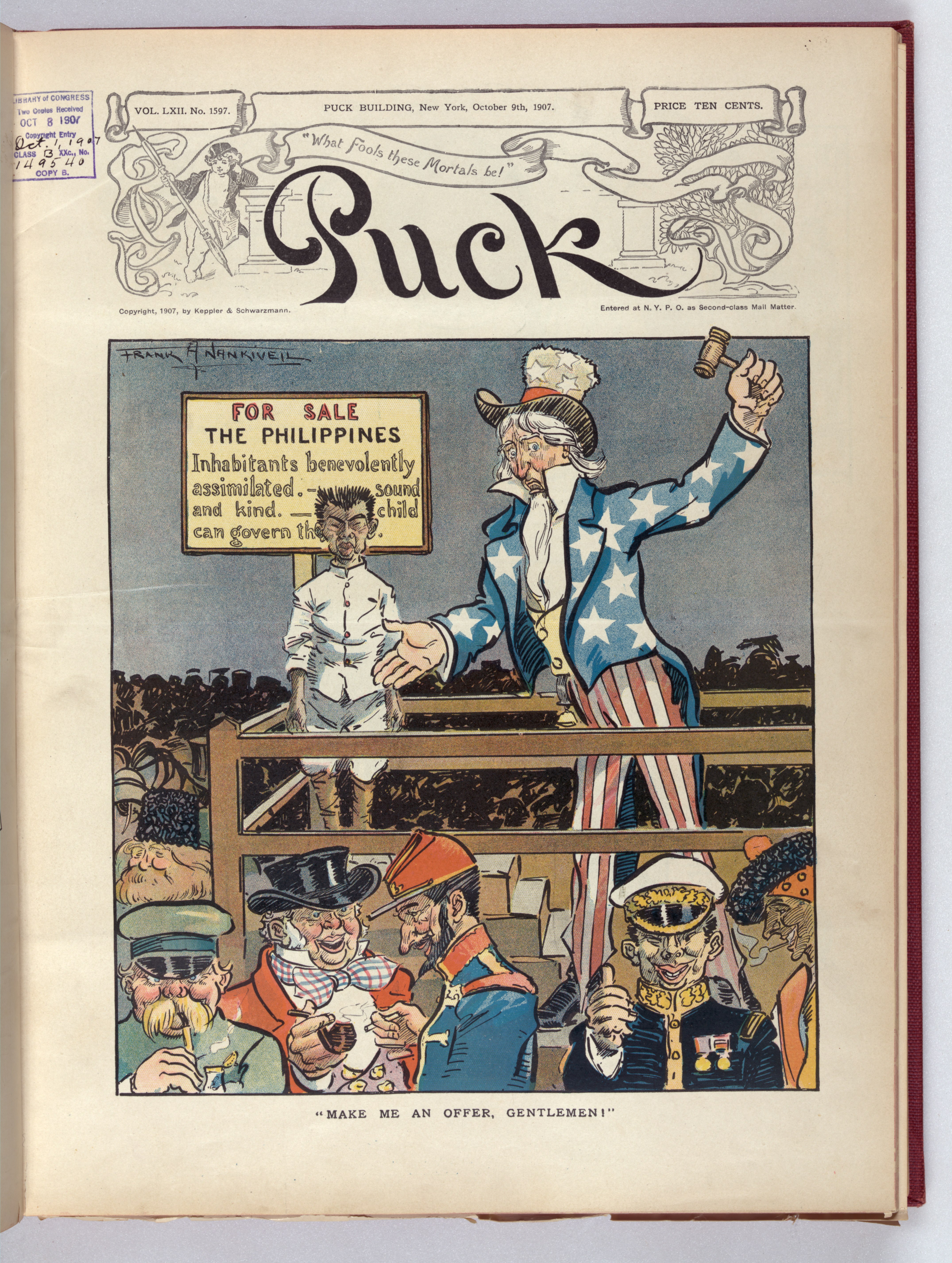 "Make me an offer, gentlemen!" - Frank A. Nankivell. LCCN2011647244