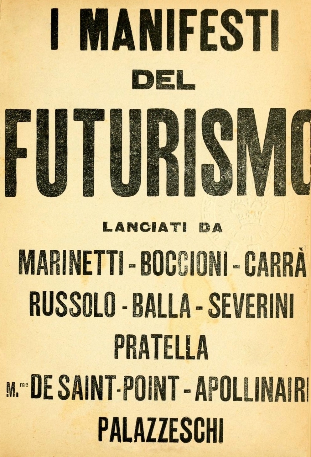Manifesti del futurismo