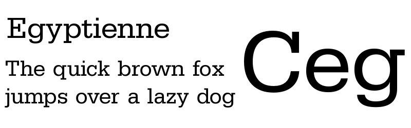 Pangram en Egyptienne