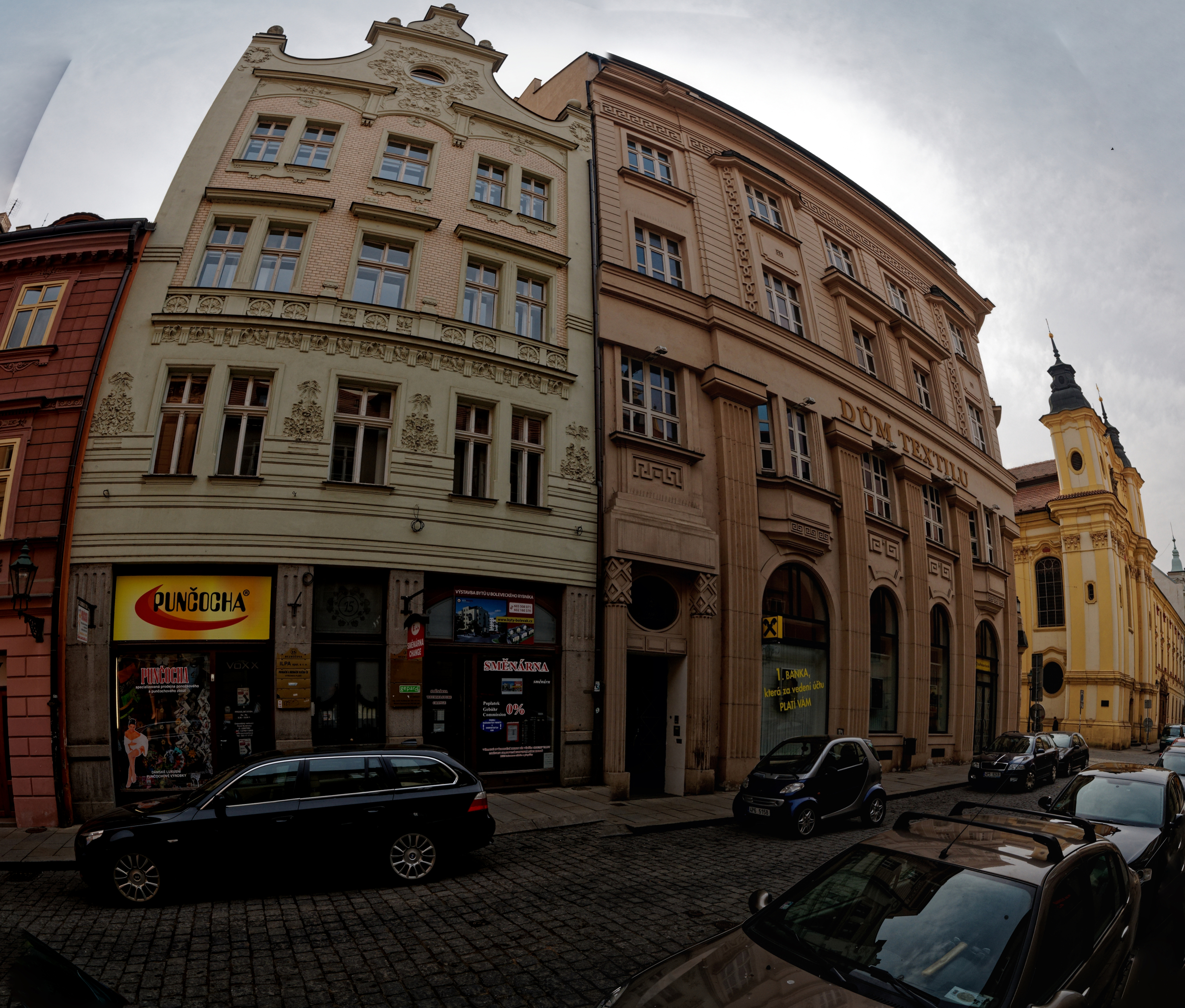 Plzeň - Bezručova - Neo-Renaissance architecture - Eclectic architecture - Baroque Church of St. Anne at the former Dominican monastery 1735 by Jakub Auguston (Nowadays Orthodox church) 01