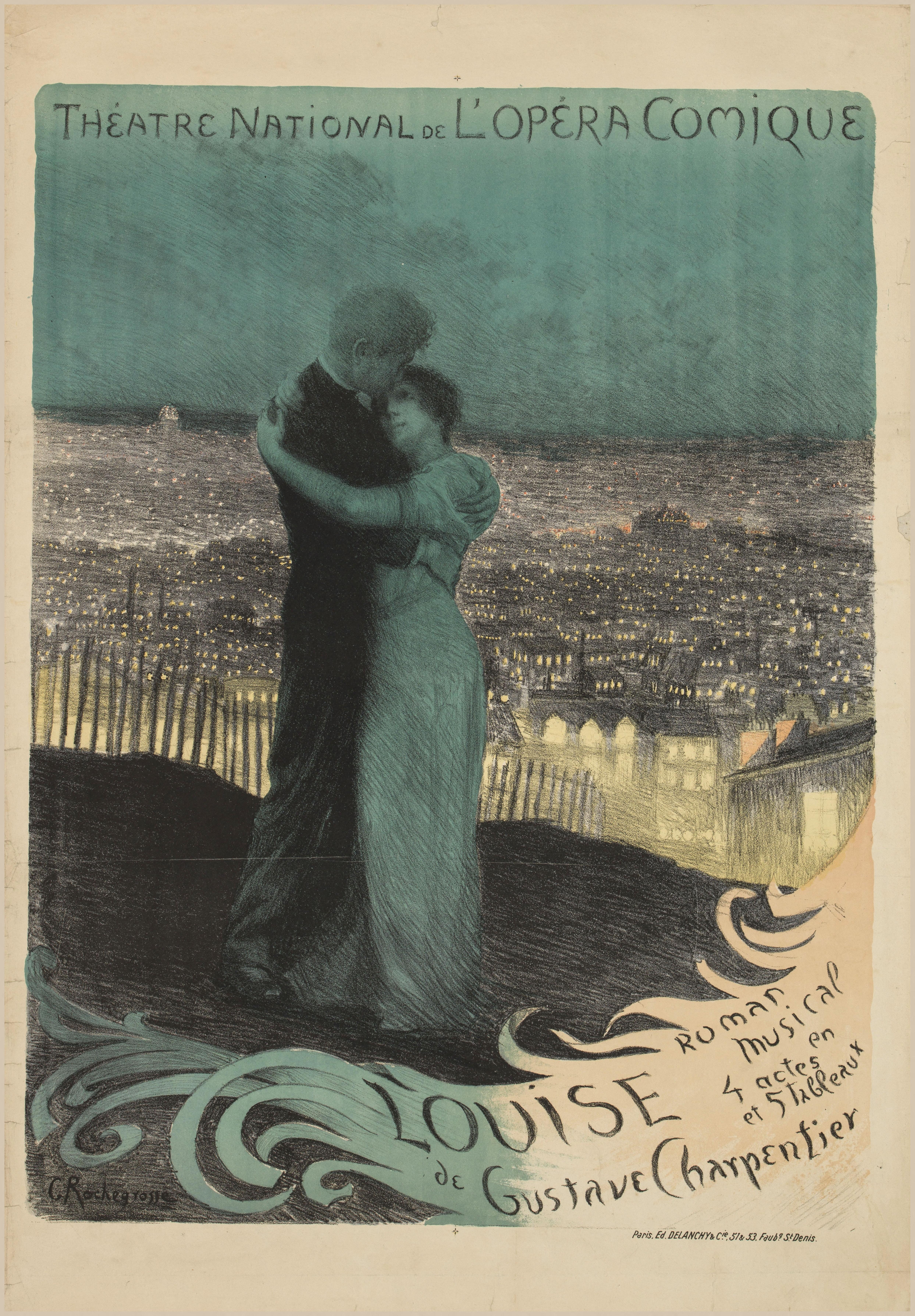 Poster Louise Opera By Charpentier