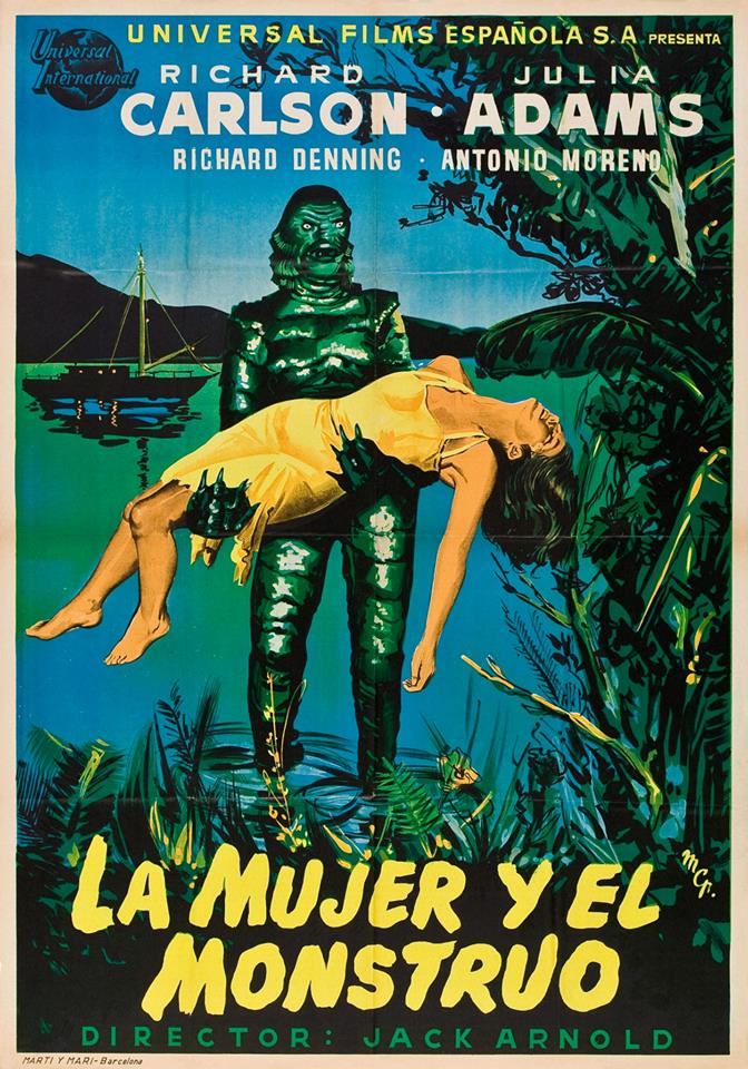 Poster movie - la mujer y el monstruo - richard carlson - julia adams (54443328033)