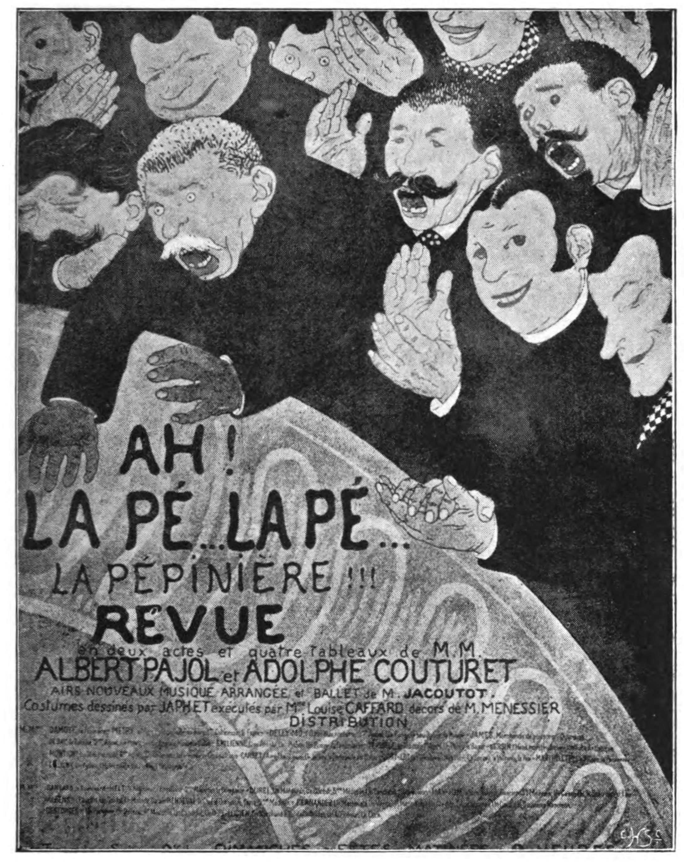 PP D141 poster by valloton for la pepiniere revue
