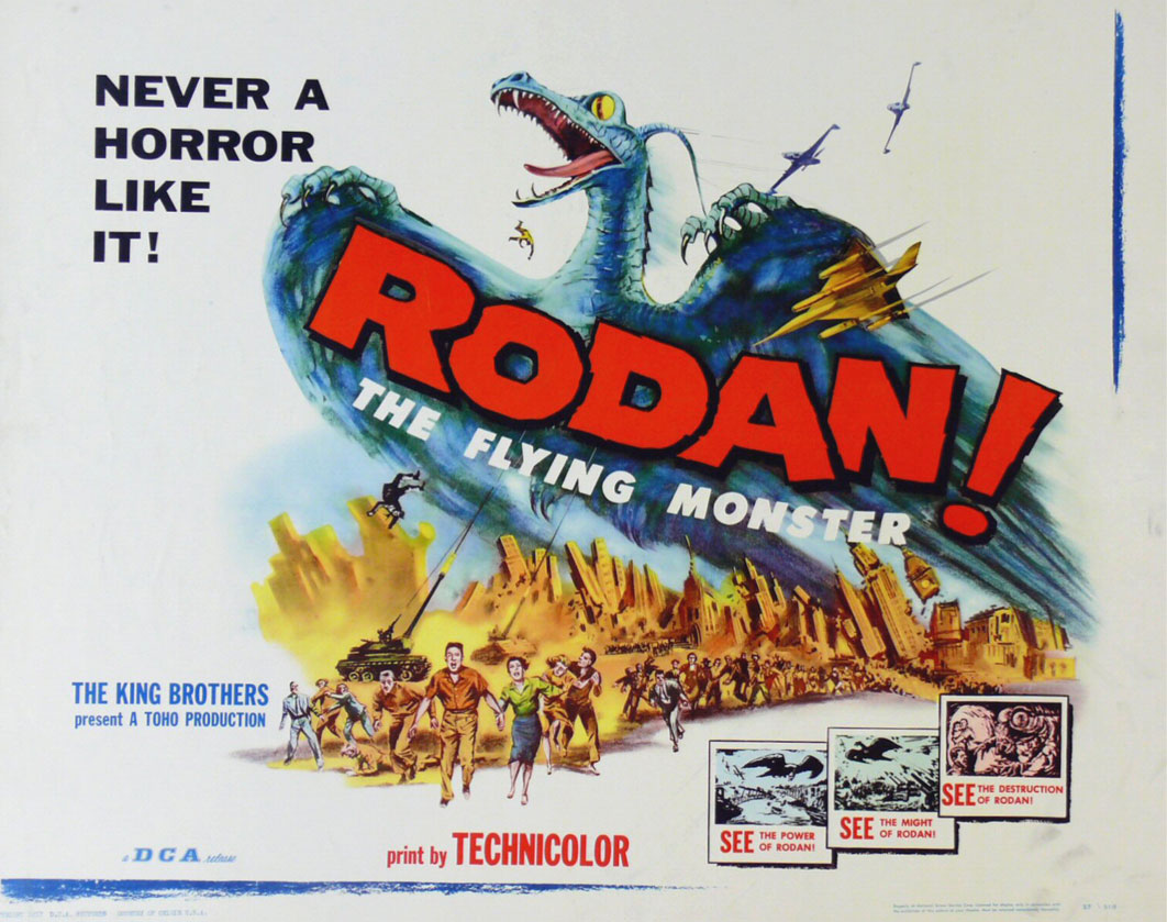 Rodan the flying monster poster