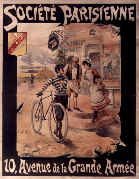 Société Parisienne Poster - circa 1895 - Société parisienne 10 avenue de la Grande Armée