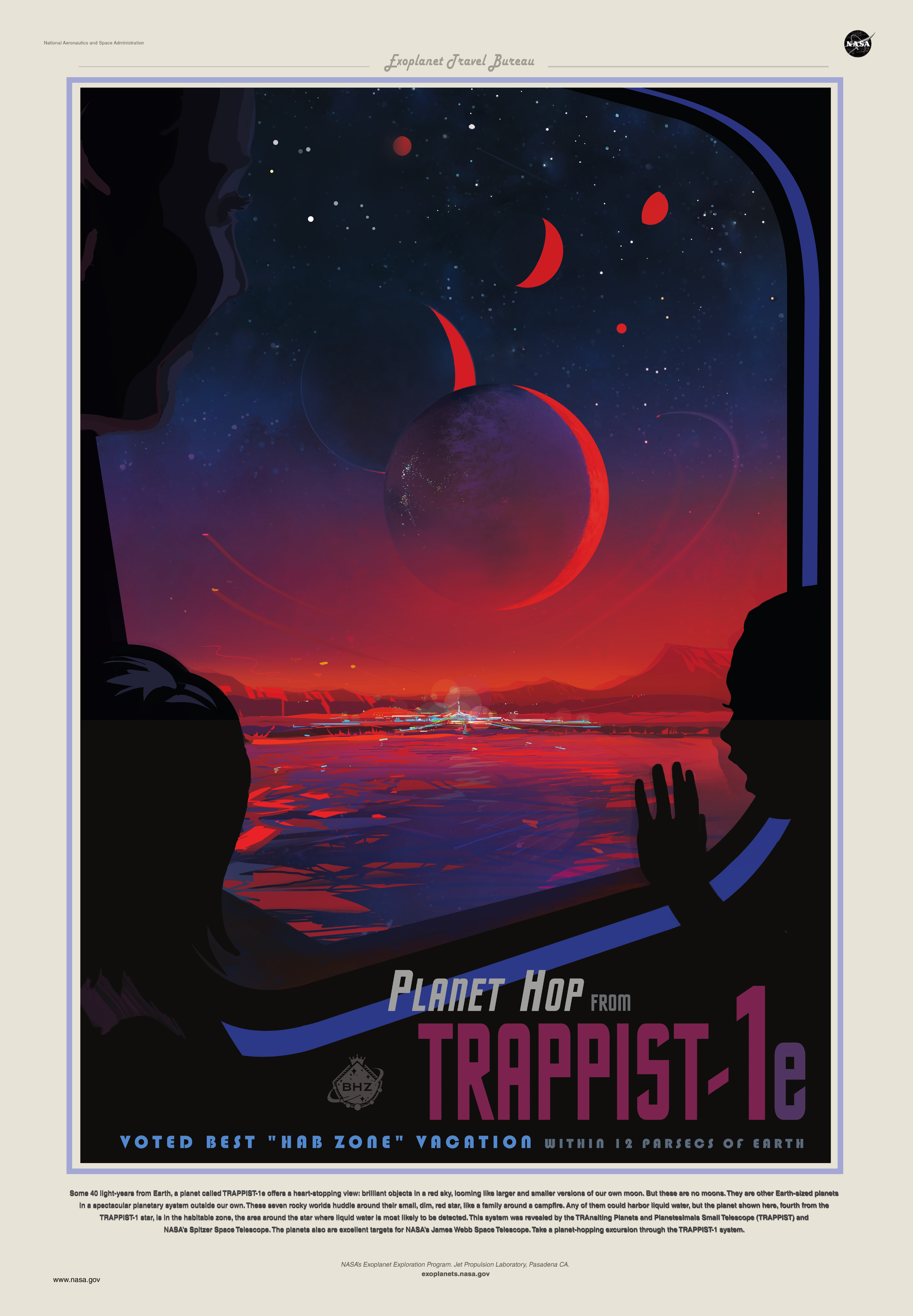 TRAPPIST-1e Const CMYK Print