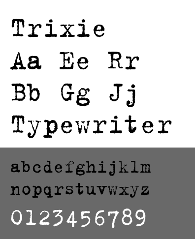 Trixie typeface