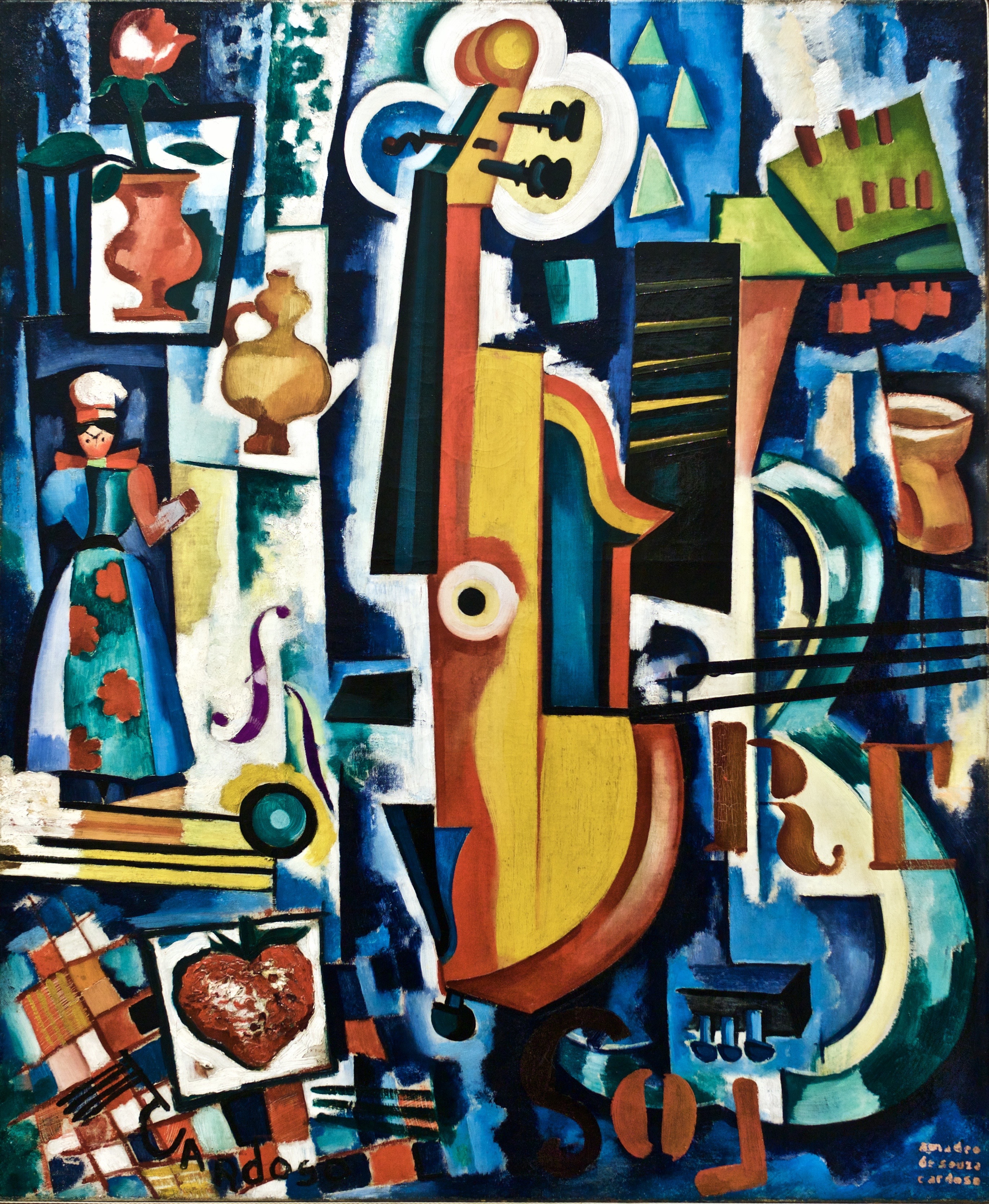 Trou de la serrure-Viola accouchement-Bon ménage-Fraise avant-garde (c.1916) - Amadeo de Souza-Cardoso (1897-1918) (32464762696)