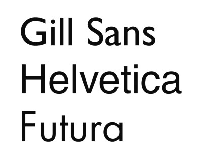Typefaces-sansserif