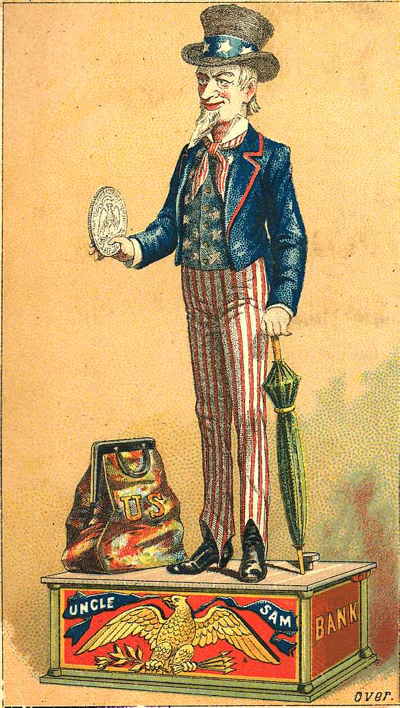 Uncle Sam mechanical bank