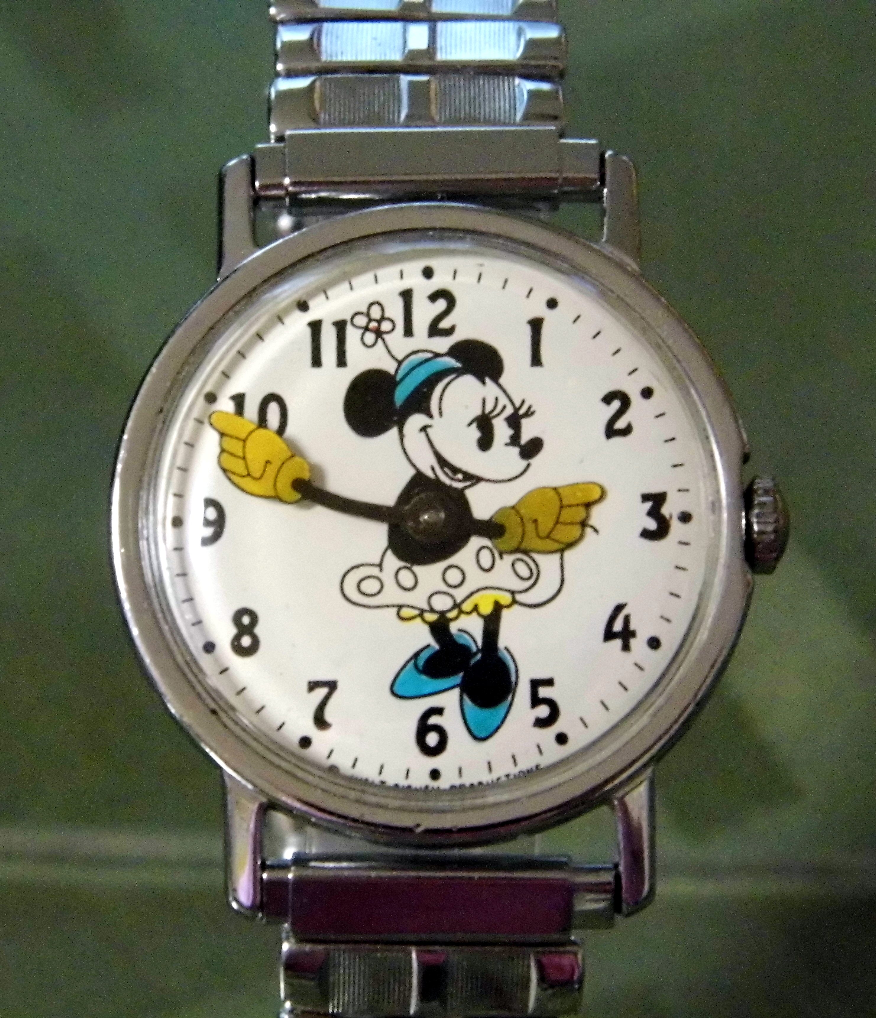 Vintage Minnie Mouse Character Watch, Manual Wind, Walt Disney Productions (9659089372)