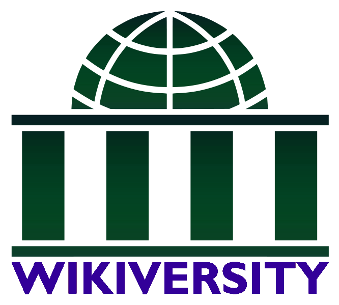 Wikiversity logo Green and Violet